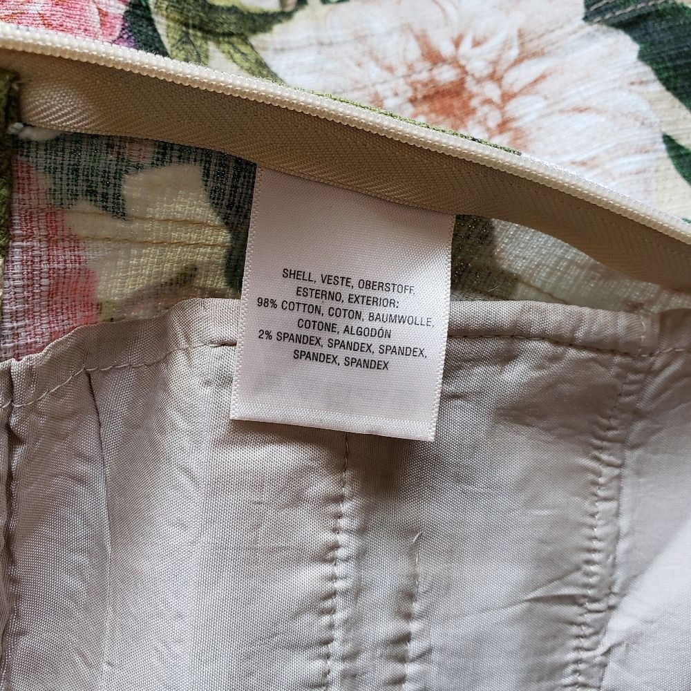 Elevenses Anthropologie Floral Print Cotton Blend Shorts - Picture 11 of 12